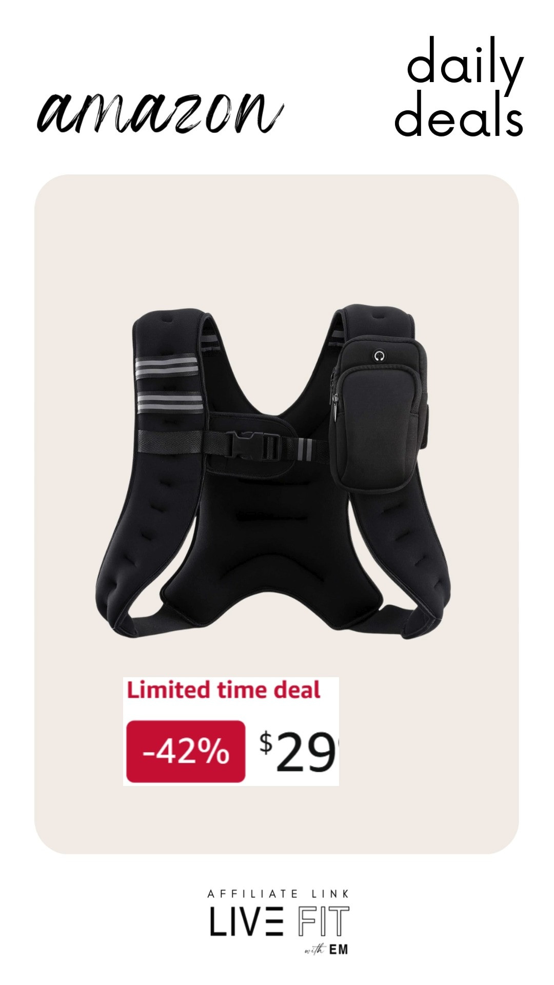 This weighted vest brings cheerful strength and effortless endurance to everyday workouts with practical flair. #WeightedVest #FitnessGear #WorkoutEssentials #TrainingTools #GymStyle #StrengthTraining #ActiveLife #ExerciseGoals #HealthyLiving #SportStyle 🏋️‍♂️🔥✨
 

 #LTKfitnessgoals #LTKselfcare #LTKActive