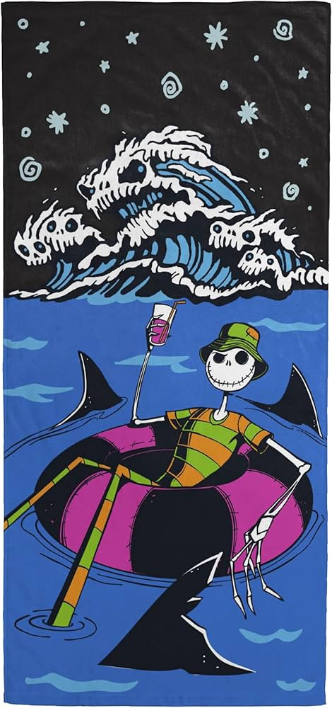Jay Franco Disney Nightmare Before Christmas Bath Pool Beach Towel - Kids Super Soft & Absorbent ... | Amazon (US)