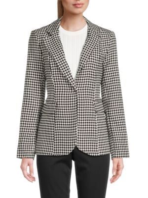 Houndstooth Single Breasted Blazer | Saks Fifth Avenue OFF 5TH (Pmt risk)