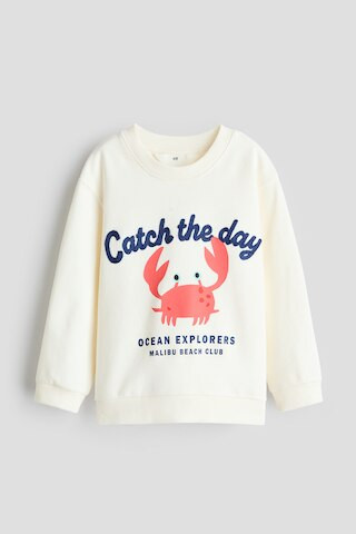 H & M - Sweatshirt with Motif - White | H&M (US + CA)
