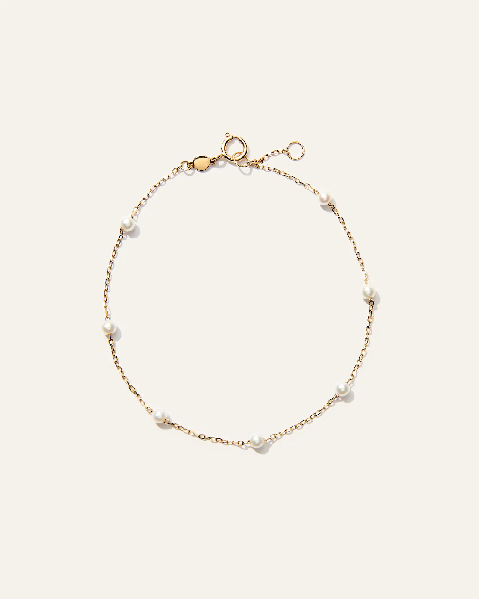 14K Gold Gemstone Station Bracelet in Yellow Gold | Quince