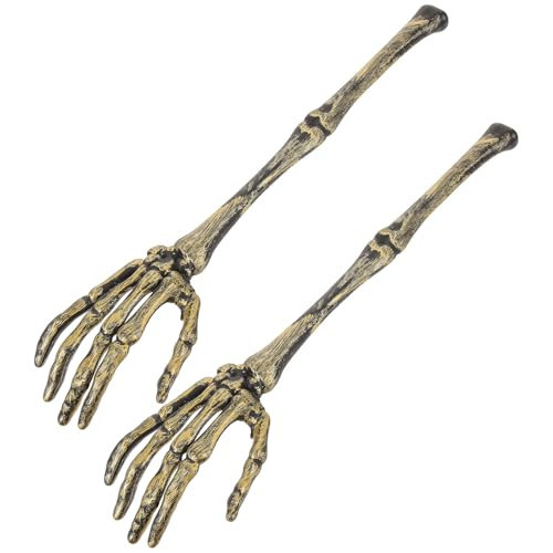 EXCEART Skeleton Arm Staff - Halloween Spooky Decor Salad Spoon and Skull Flatware for Kitchen Use - Unique Skeleton Design for Fun Cooking and Serving | Amazon (US)