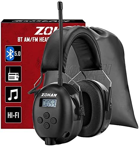 Amazon.com: (Upgraded)ZOHAN 033 Bluetooth 5.0 AM FM Radio Headphones with Digital Display,25dB NR... | Amazon (US)