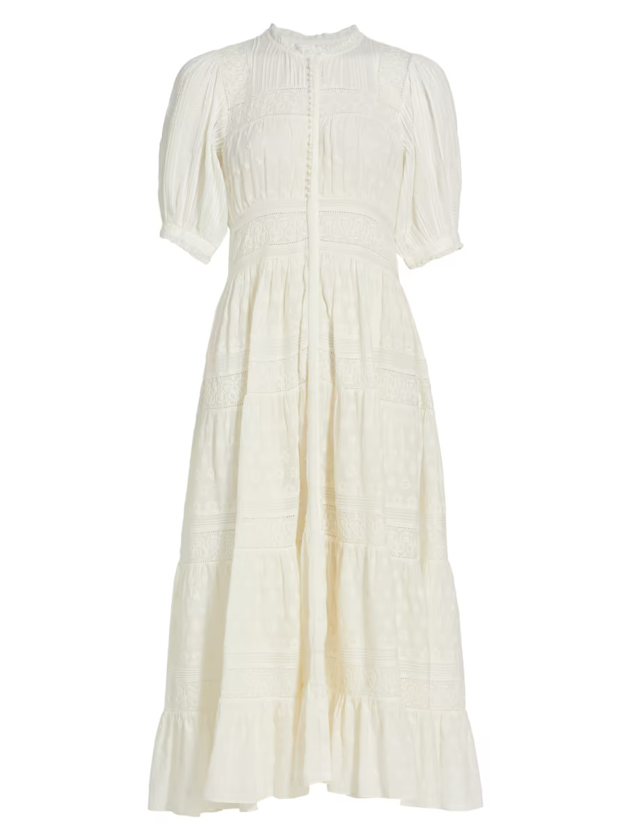 Rolande Embroidered Cotton Maxi Dress | Saks Fifth Avenue