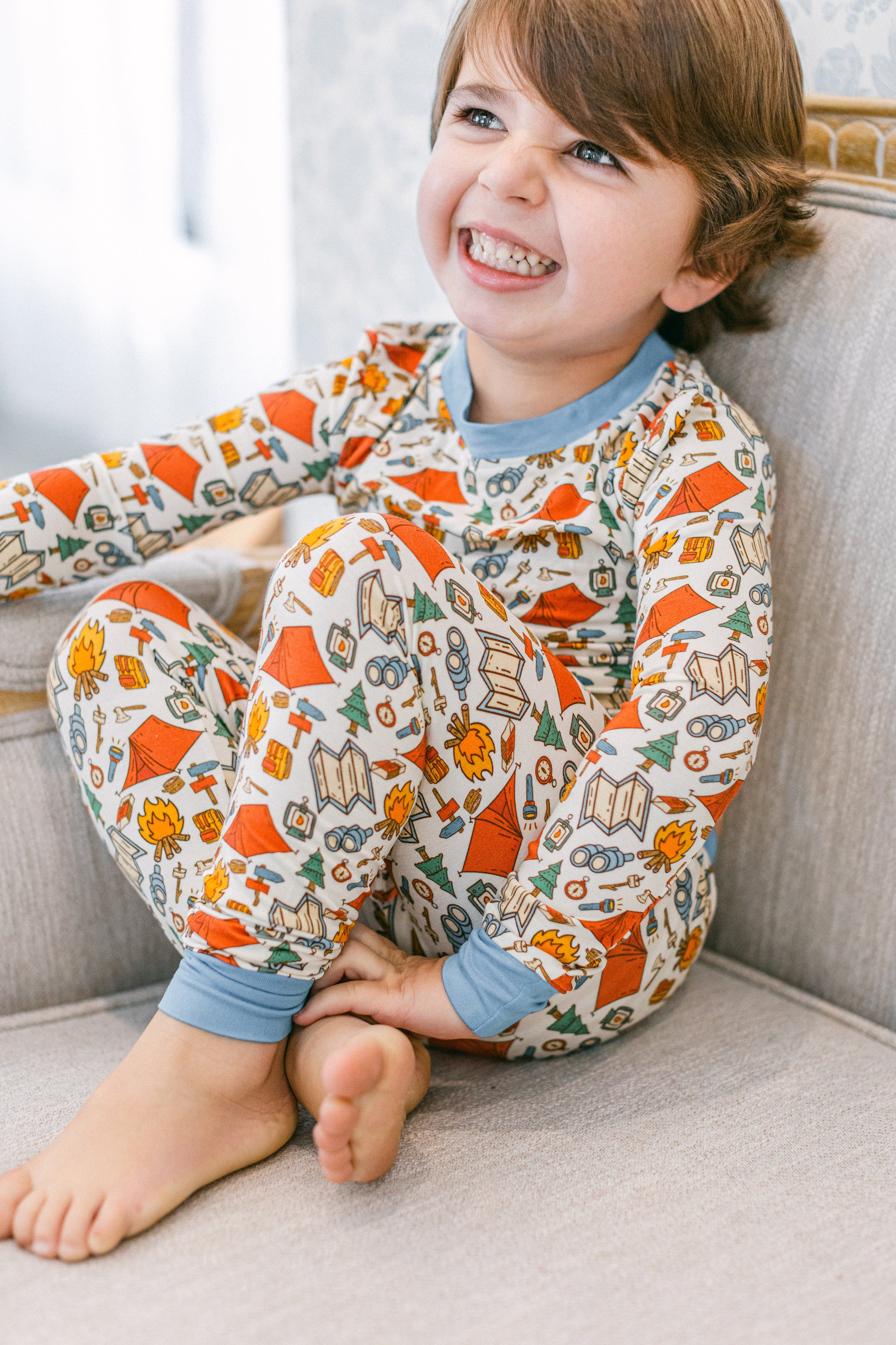 Camping Premium PJ Set | Poppy Kids Co