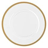 Charger Plates - 13" | Clear with Gold Rim | Pack of 4 | Amazon (US)