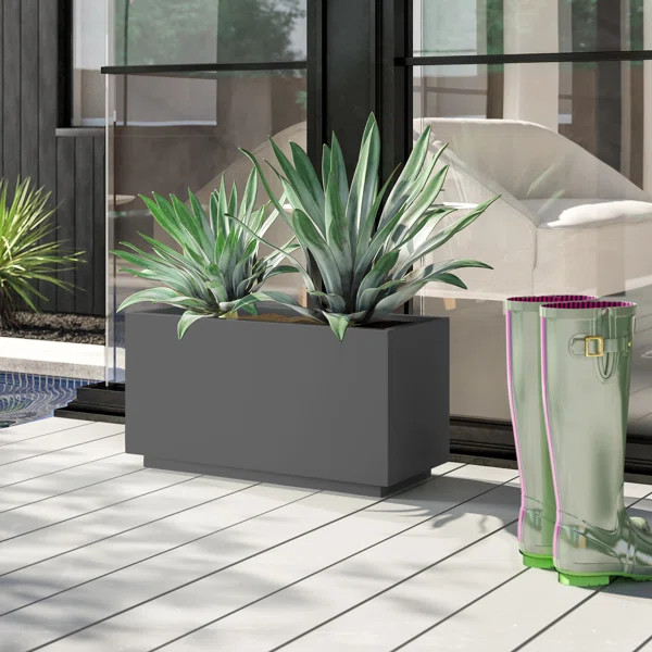 Metallic Series Thick Galvanized Steel Planter Box | Wayfair North America