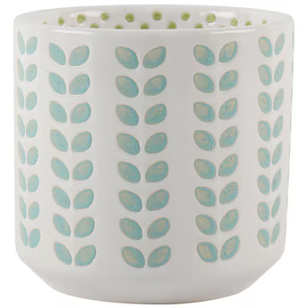 allen + roth 4-in W x 3.94-in H Aqua Ceramic Indoor Planter | Lowe's