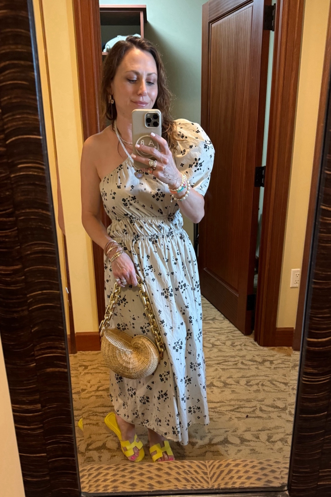 On this Hawaiian vacay, I was wearing SO much color. So,  wanted to tone it back for a night with this black and white one strap maxi dress. It went beautifully with my conch bag and bright yellow sandals. And in true Jewelry Genie fashion, the precious gems and strands were the icing on the cake! #blackandwhite #tropical #tropicalvacation #hawaii #hawaiilooks #vacation #maxi #maxidress #conchbag #conch #vibrant #saturated #flowy #longdress #vacationdress #oneshoulder  #floralprint 

#LTKstyletip #LTKtravel #LTKfamily