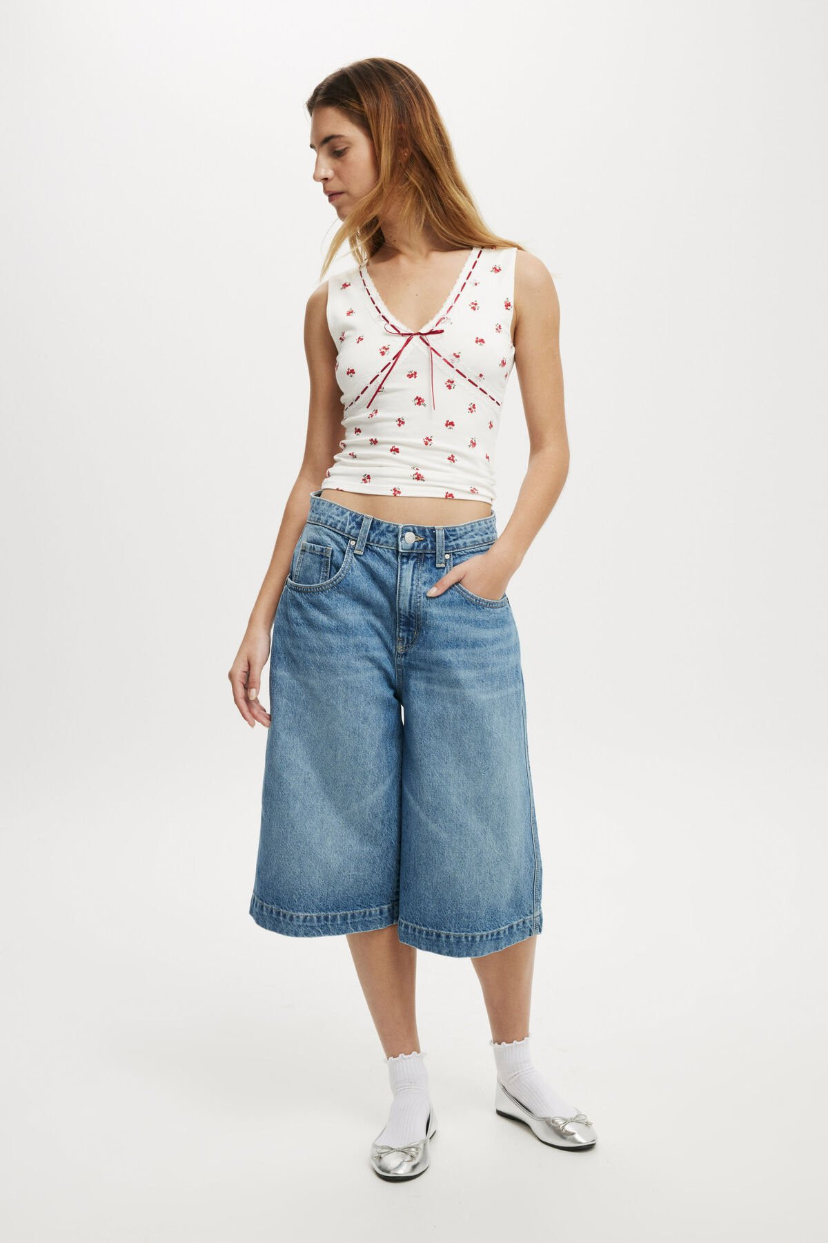 Sofia Ribbon Trim Tank | Cotton On (US)