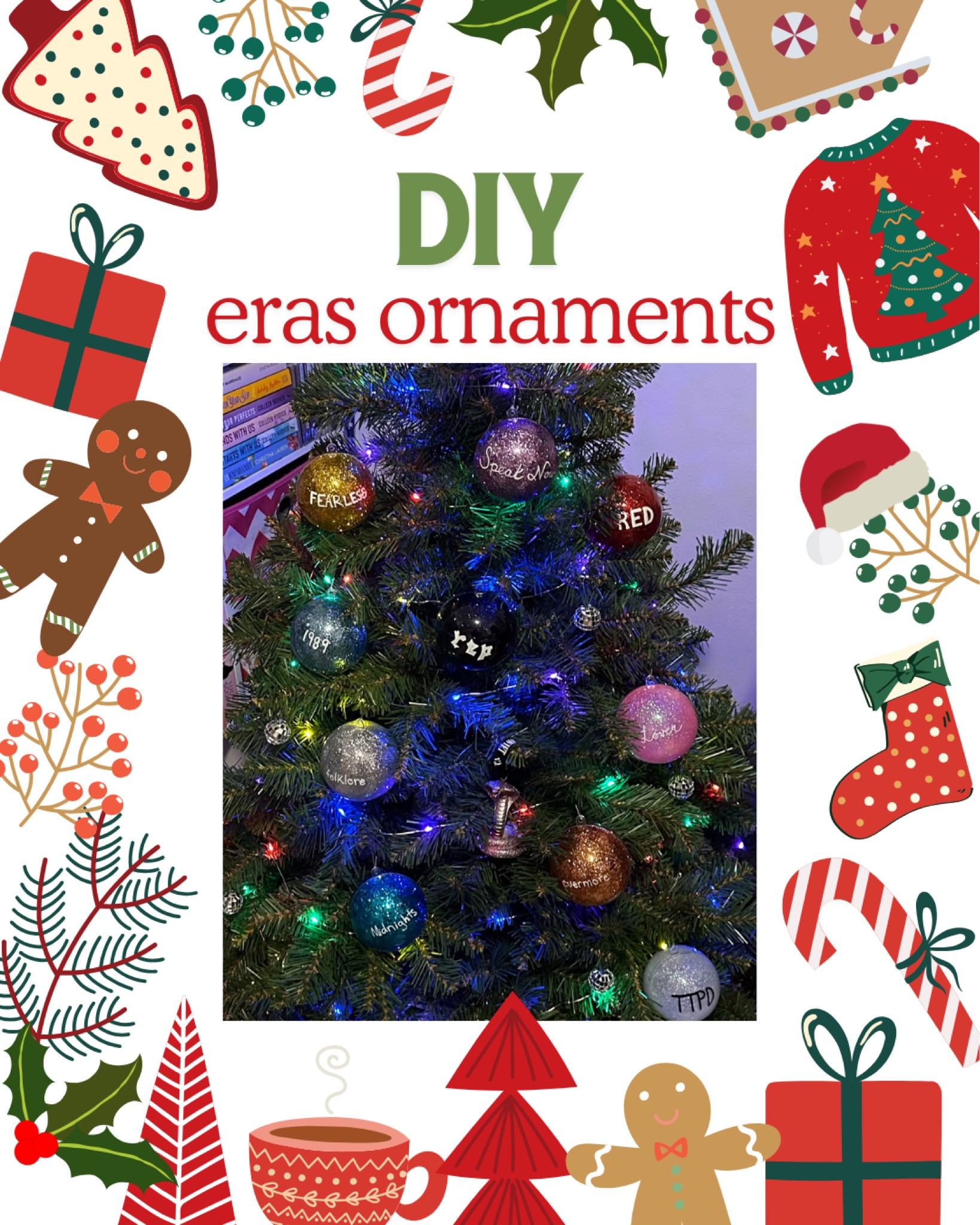 All the supplies I used to make my DIY eras ornaments 🎄

#LTKFindsUnder100 #LTKGiftGuide #LTKSeasonal
