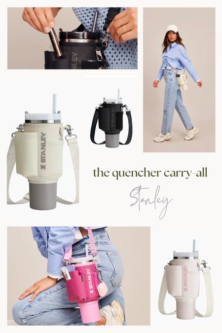 Stanley THE ALL DAY 40 OZ QUENCHER CARRY-ALL launching today at 12PM EST, available in 3 colors.
It  fits your phone, debit or credit card, sunglasses, key clip & detachable crossbody strap.

#LTKstyletip #LTKitbag #LTKGiftGuide