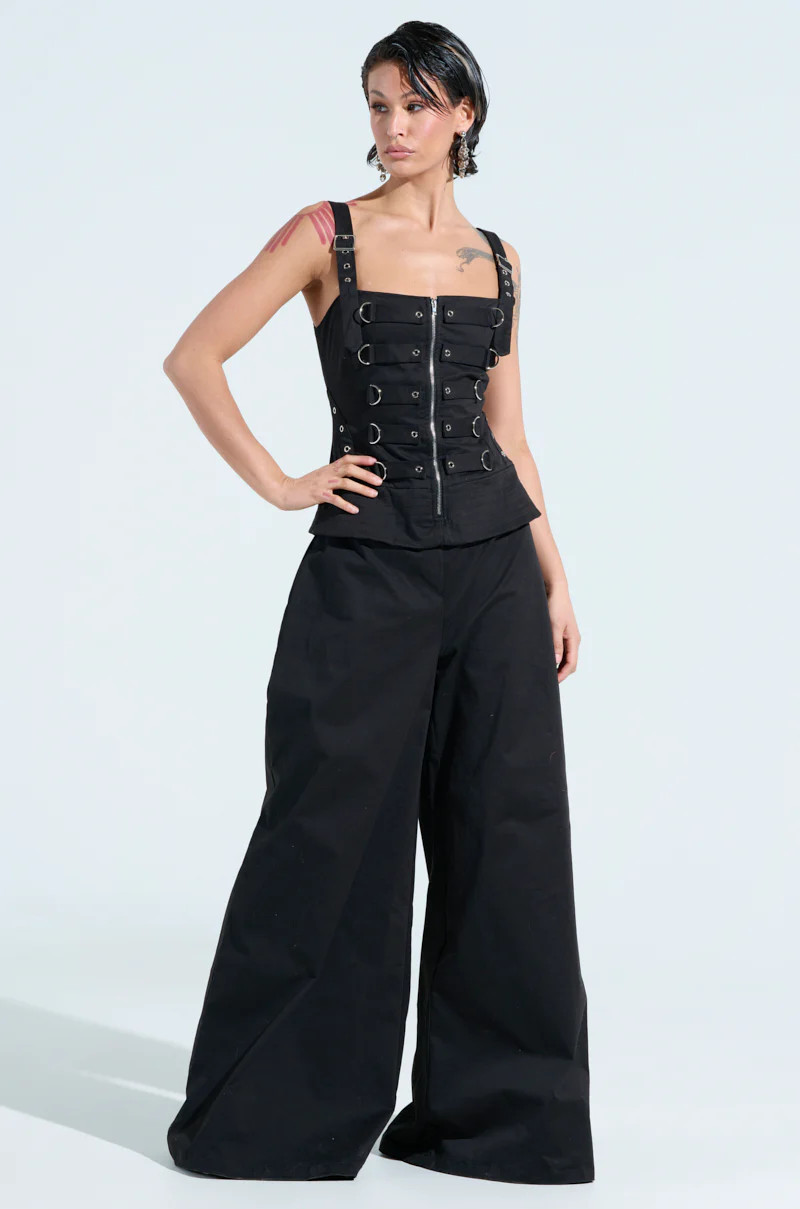 AMELIA JUMPSUIT WITH METAL DETAILS | AKIRA