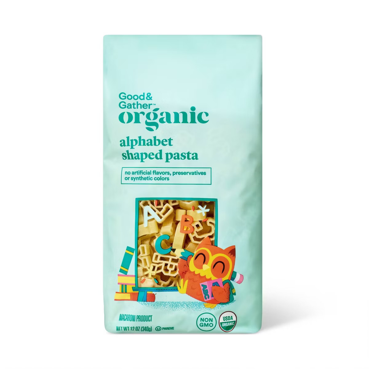 Alphabet Shaped Organic Kids' Pasta - 12oz - Good & Gather™ | Target