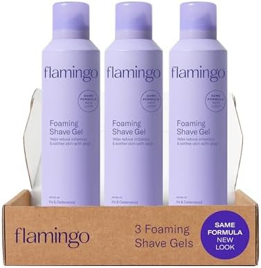 Flamingo Shaving Gel for Women, Foaming Gel with Aloe Vera, 6.7oz, 3ct | Amazon (US)
