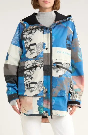 Free People Print Waterproof Rain Jacket | Nordstromrack | Nordstrom Rack