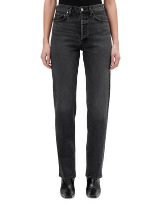 90's Pinch Waist High Rise Straight Jeans in Radius | Bloomingdale's (US)