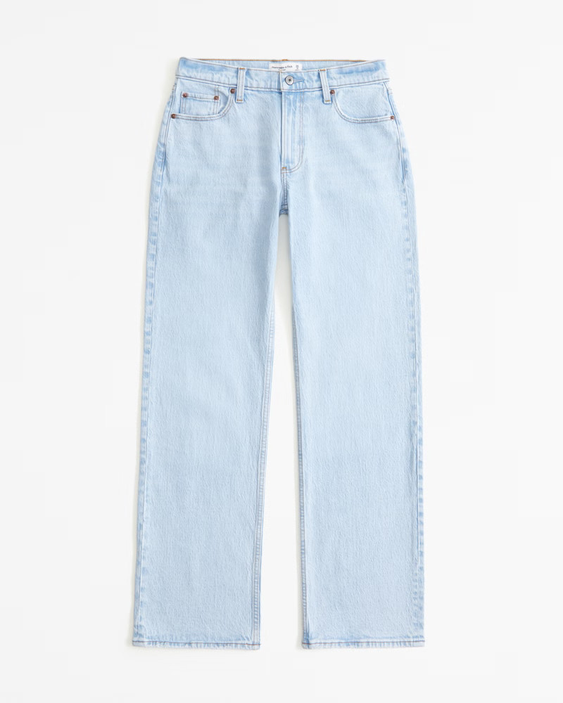 Abercrombie & Fitch Women's Low Rise Baggy Jean in Light - Size 30 LONG | Abercrombie & Fitch (US)