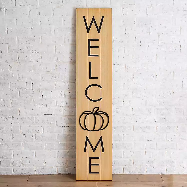 Welcome Pumpkin Porch Board | Kirkland's Home