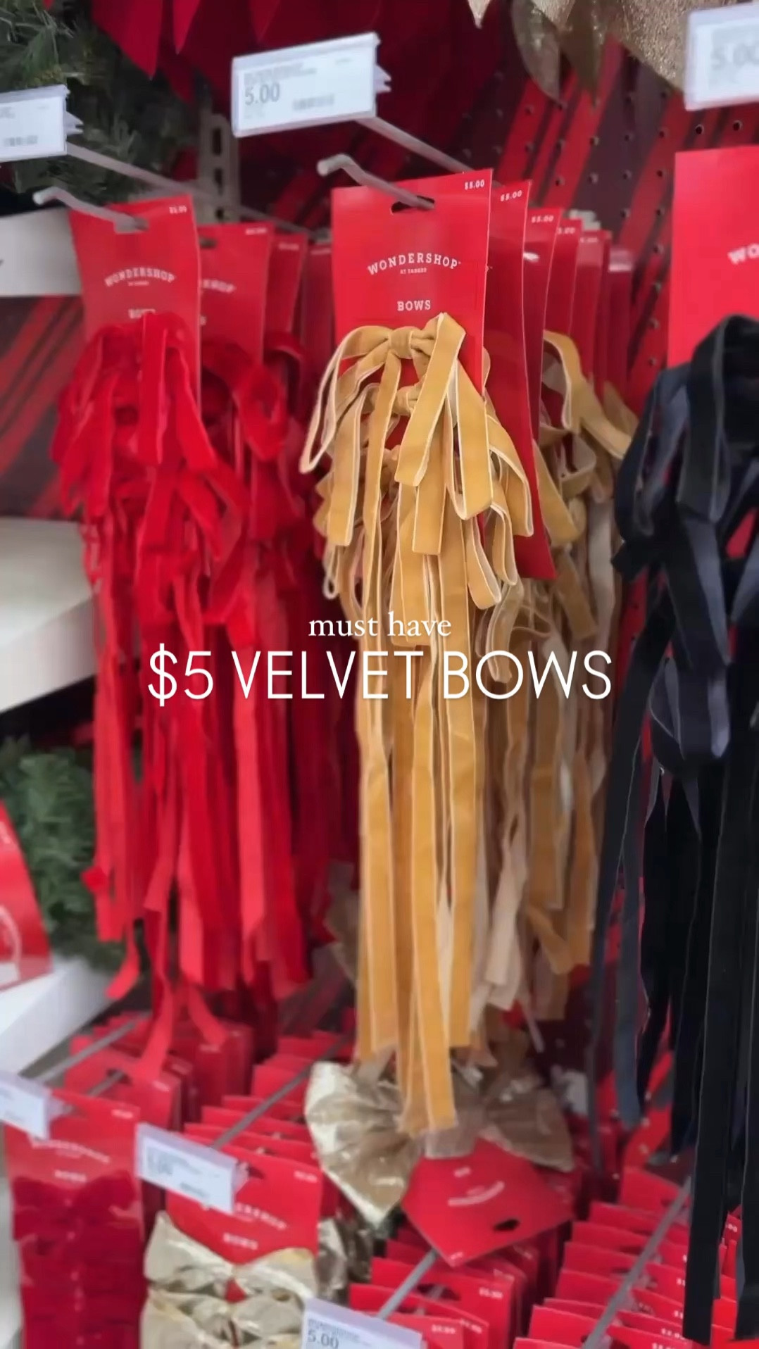 The prettiest velvet bows from Target! Available in 3 colors and come in a pack of 4 for $5! 

I used these on our stockings and on our tree. They come with a twist tie on the back for easy attachment!

Follow @frengpartyof6 for more neutral + holiday home finds!

#target #targetfinds #targethome #targetchristmas #christmasdecor #holidayfinds #holidaydecor #boujeeonabudget #affordablehome #affordabledecor #ltkhome 

#LTKHoliday #LTKHome #LTKFindsUnder50