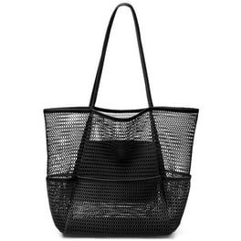 Time and Tru Women's Mesh Beach Tote,Leaves | Walmart (US)