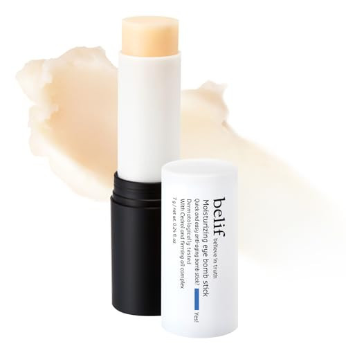 belif Moisturizing Eye Bomb Stick Eye Balm Firms and Reduces Fine Lines & Wrinkles | Radiant Eyes | with Shea Butter & Firming Oil Complex for Hydration & Elasticity | K-Beauty | Amazon (US)