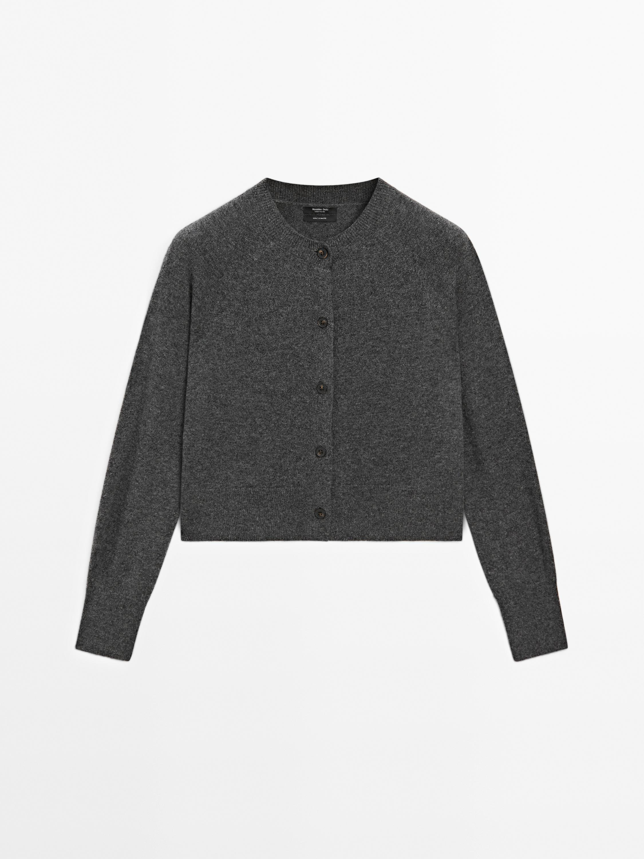 Long sleeve cashmere cardigan | Massimo Dutti UK