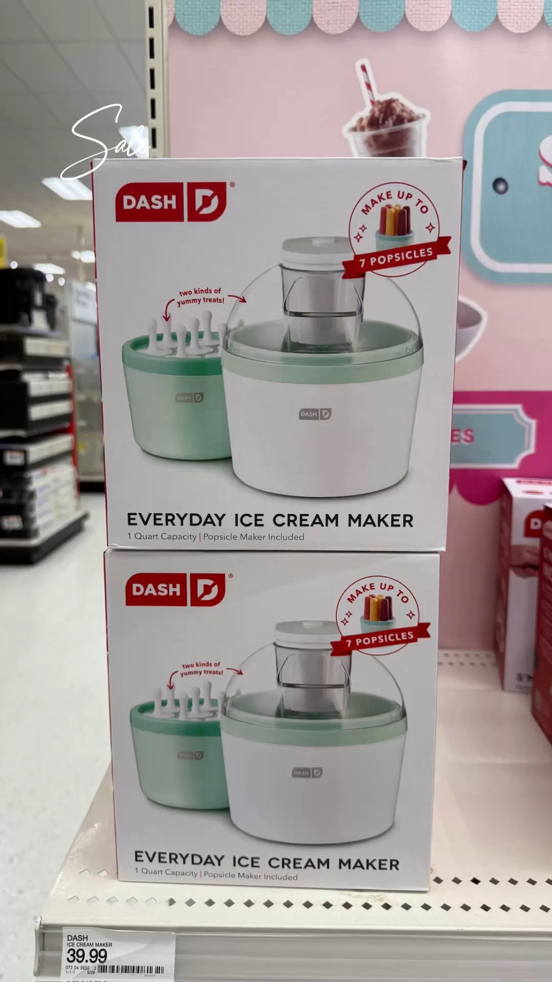 The Dash Everyday Ice Cream and Ice Pop maker is 50% off at Target. Get it for just $19.99 and have fun making treats this summer. 

#summerfun

#LTKmomlife #LTKdayinmylife #LTKKids