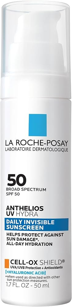 La Roche Posay Anthelios UV Hydra Sunscreen SPF 50 | Daily Hydrating Sunscreen for Face with Hyal... | Amazon (US)
