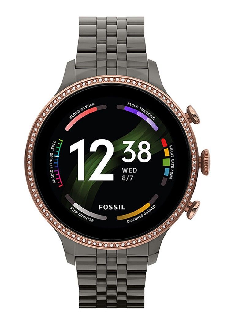 Fossil Gen 6 smartwatch FTW6078 • Roségoud • de Bijenkorf | De Bijenkorf (NL)