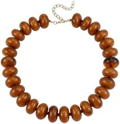 CSIYANJRY99 Chunky Beaded Necklace for Women, Large Colorful Resin Beads Statement Necklace, Boho... | Amazon (US)