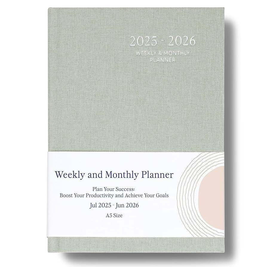 2025-2026 Planner - Weekly and Monthly Planner, July 2025 - June 2026, Linen Hardcover, 2025-2026... | Amazon (US)