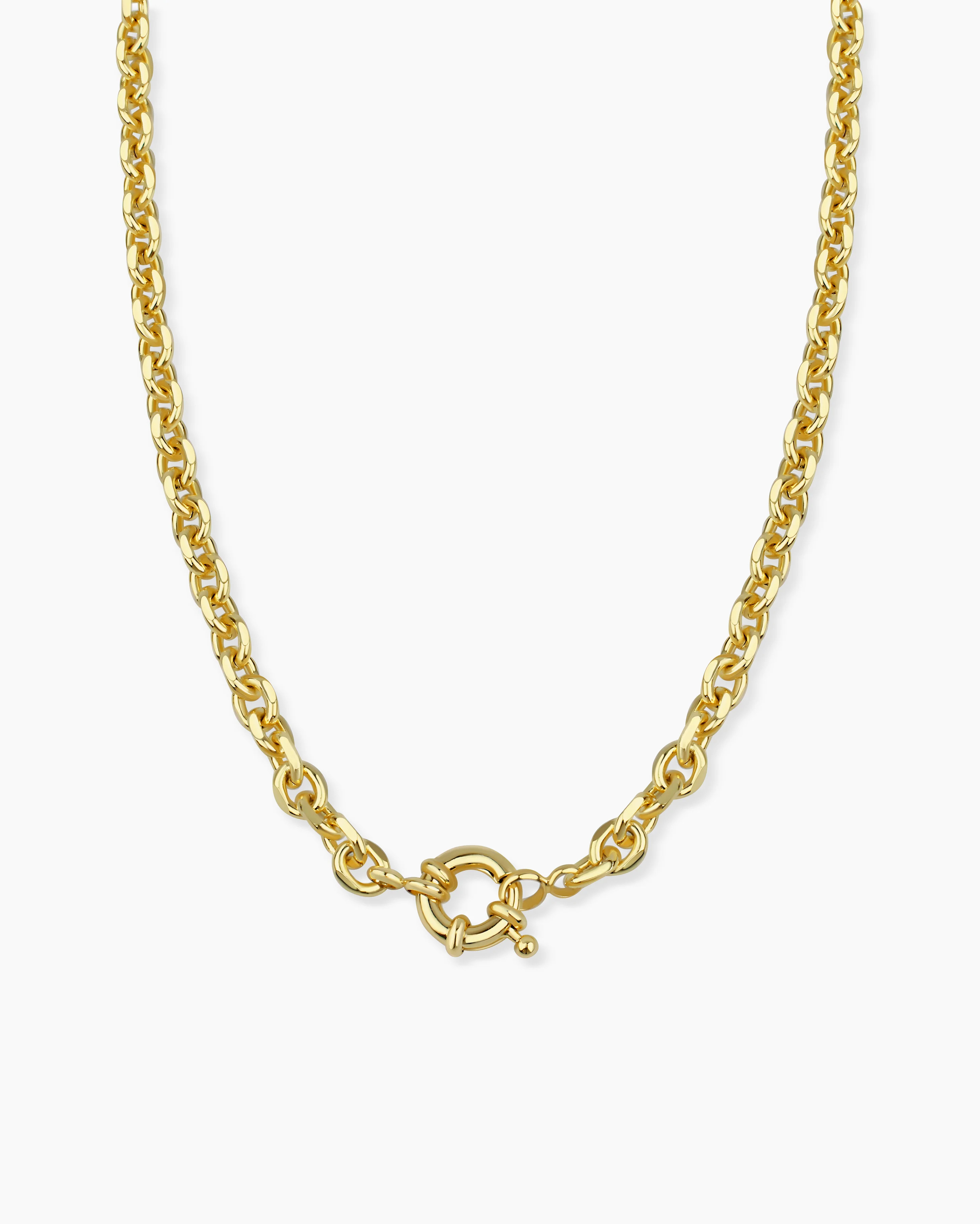 Rolo Chain Sailor Necklace | The Jewelry Standard