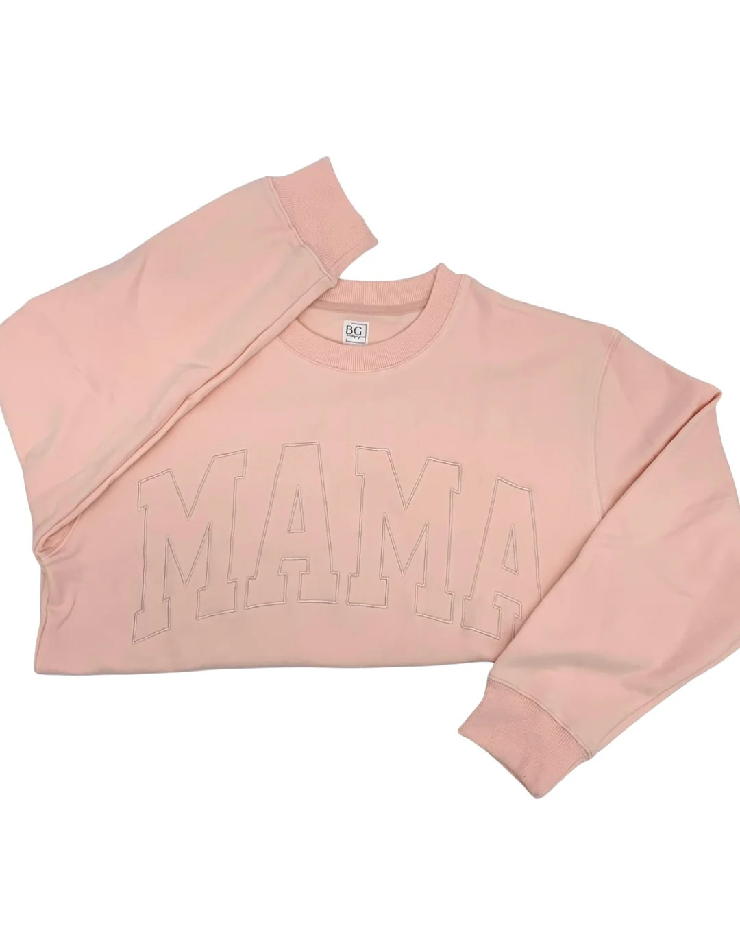 MAMA Drop Shoulder Crew - PETAL PINK | Brooklyn Grace