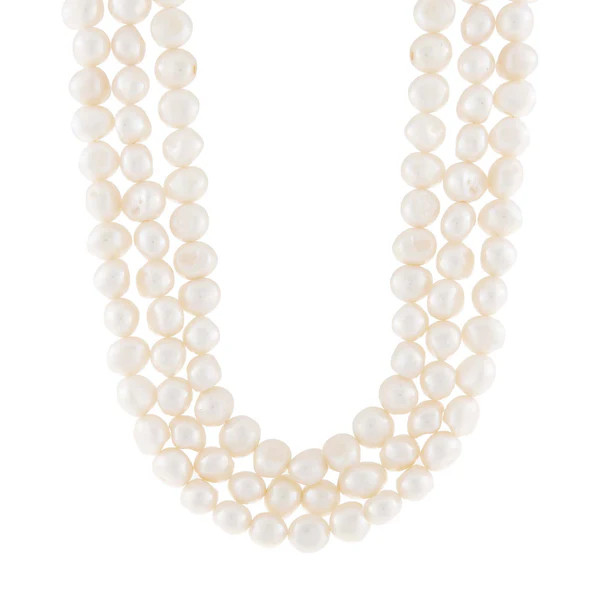 Pearl Triple Strand Choker | Adina Eden