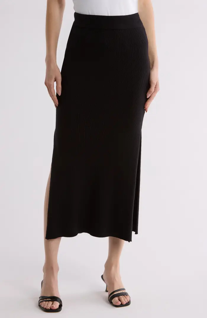 Rib Knit Midi Skirt | Nordstrom Rack