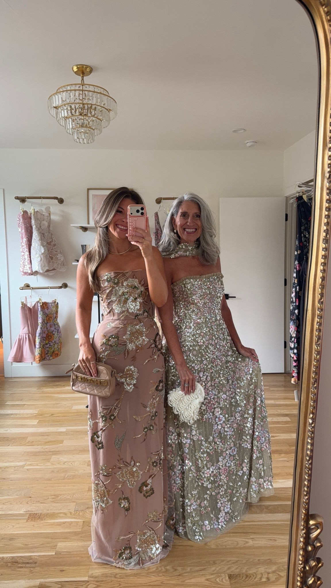 blush floral beaded strapless gown, green pink floral beaded strapless gown with neck scarf mom and me formal wedding guest and mother of the bride dresses 💍

electric picks: emerson20

I’m 5’4” and wearing my usual small/2 in most

mom is 5’4” and wears a medium/6

summer wedding guest dresses, wedding guest dresses, cocktail dresses, semi-formal dresses, black tie wedding guest dresses, destination wedding guest dresses, garden party dresses, wedding guest outfit ideas, mom & me outfits, mom & me dresses, matching outfits, mother daughter outfits, family photo outfits, wedding guest dresses, mother of the bride, mother of the groom, wedding guest outfit ideas

#LTKWedding #LTKOver40 #LTKgrwm