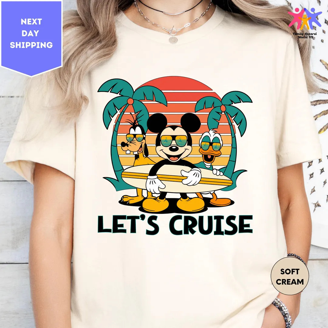 Disney Let's Cruise Shirt, Let's Cruise Shirt, Disneyland Shirt, Disney Cruise Shirts, Disneyworl... | Etsy (US)