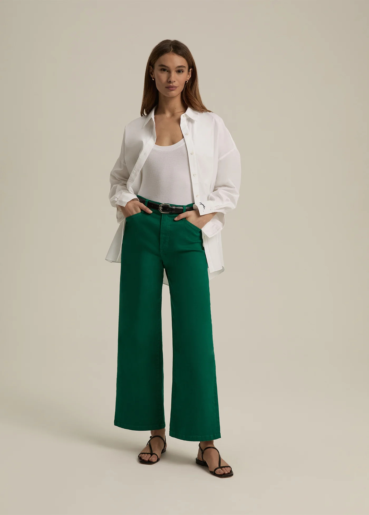 THE MISCHA SUPER HIGH RISE WIDE LEG ANKLE | Favorite Daughter