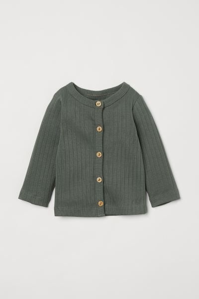 Ribbed Jersey Cardigan | H&M (US + CA)