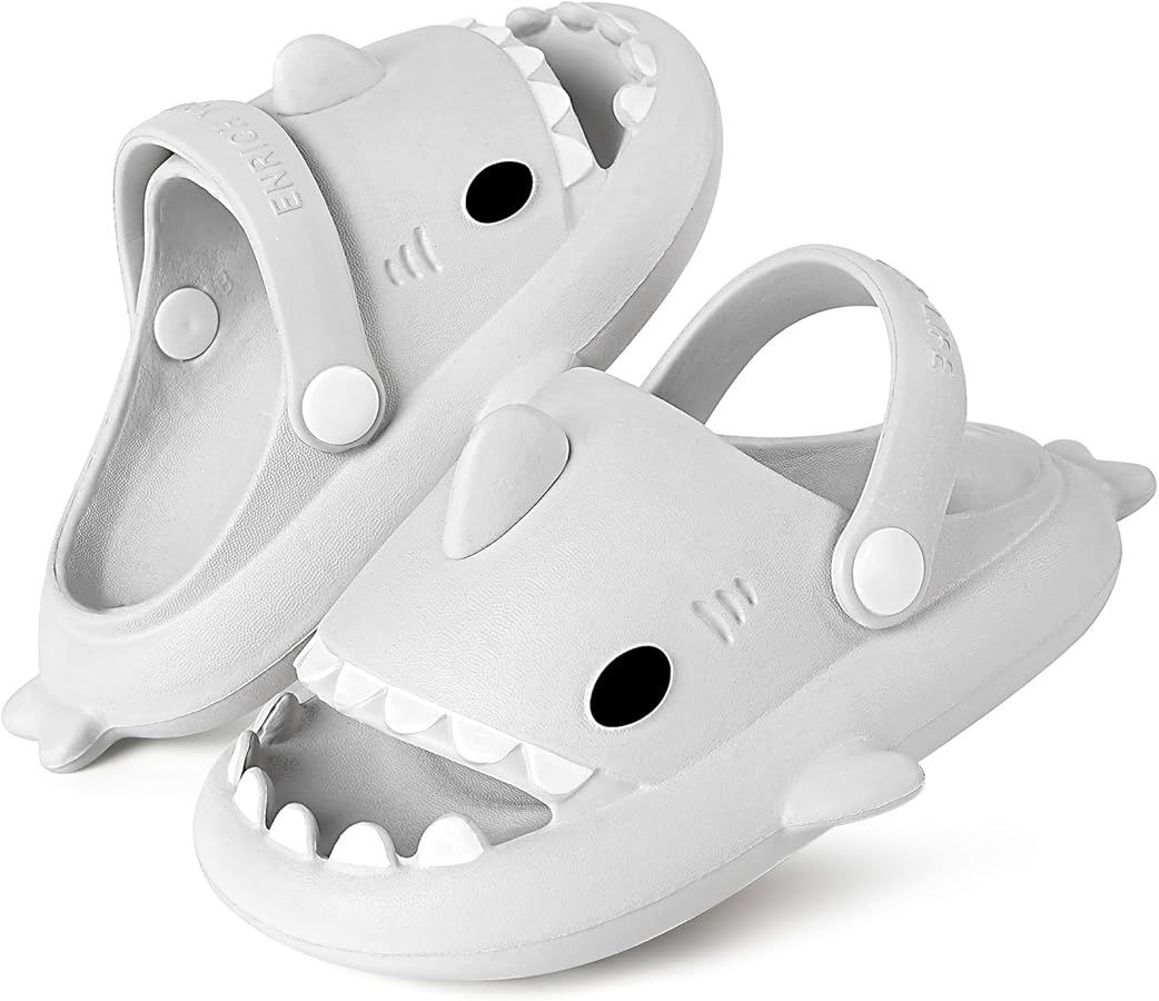 KVbabby Kids Shark Slides Boys Girls Toddlers Cloud Shower Slippers Cute Cartoon Open Toe Sandals... | Amazon (US)