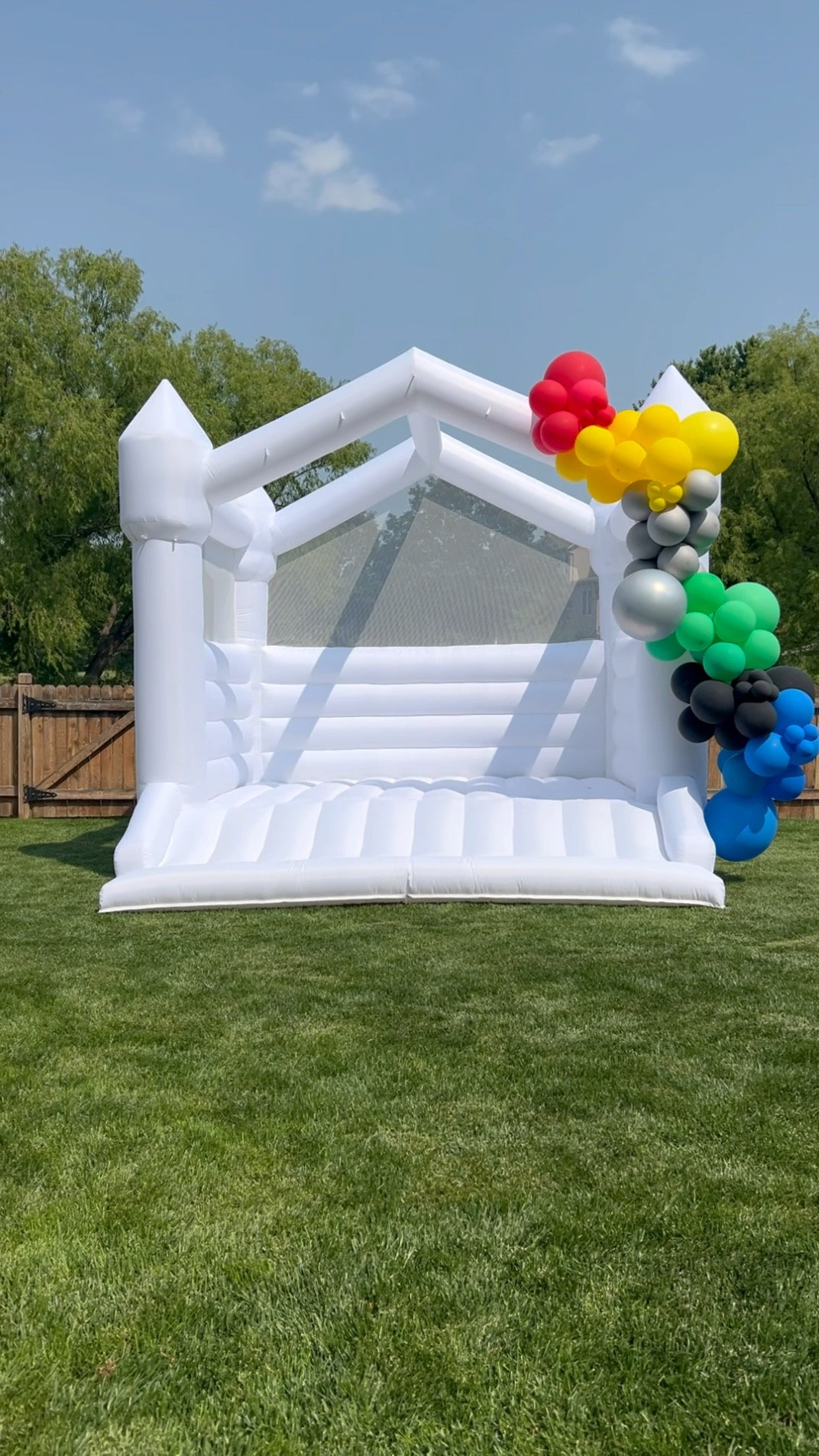 If you were looking for a sign to get the viral Sam’s Club bounce house this is it. 😅 Watch this guy go up!!! @samsclub knew what they were doing with this bounce house! Best part IMO is how big it is and that it has ties built in for the balloon arch. GENIUS. It survived a 5-year old boy bday party too so you know it’s strong 😅😆 planning to share it with friends and we’ll be getting it out all summer! 

#LTKFamily #LTKSeasonal #LTKHome