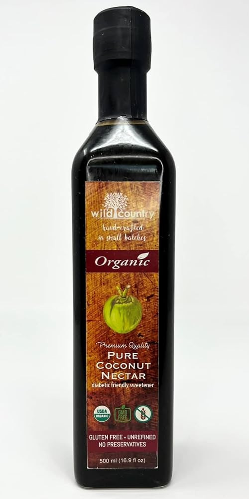 Wild Country Organic Pure Coconut Nectar 16.9 Fl Oz / 500mL Sweetener & Sauce | Amazon (US)