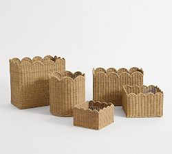 Marseille Scalloped Baskets | Pottery Barn (US)