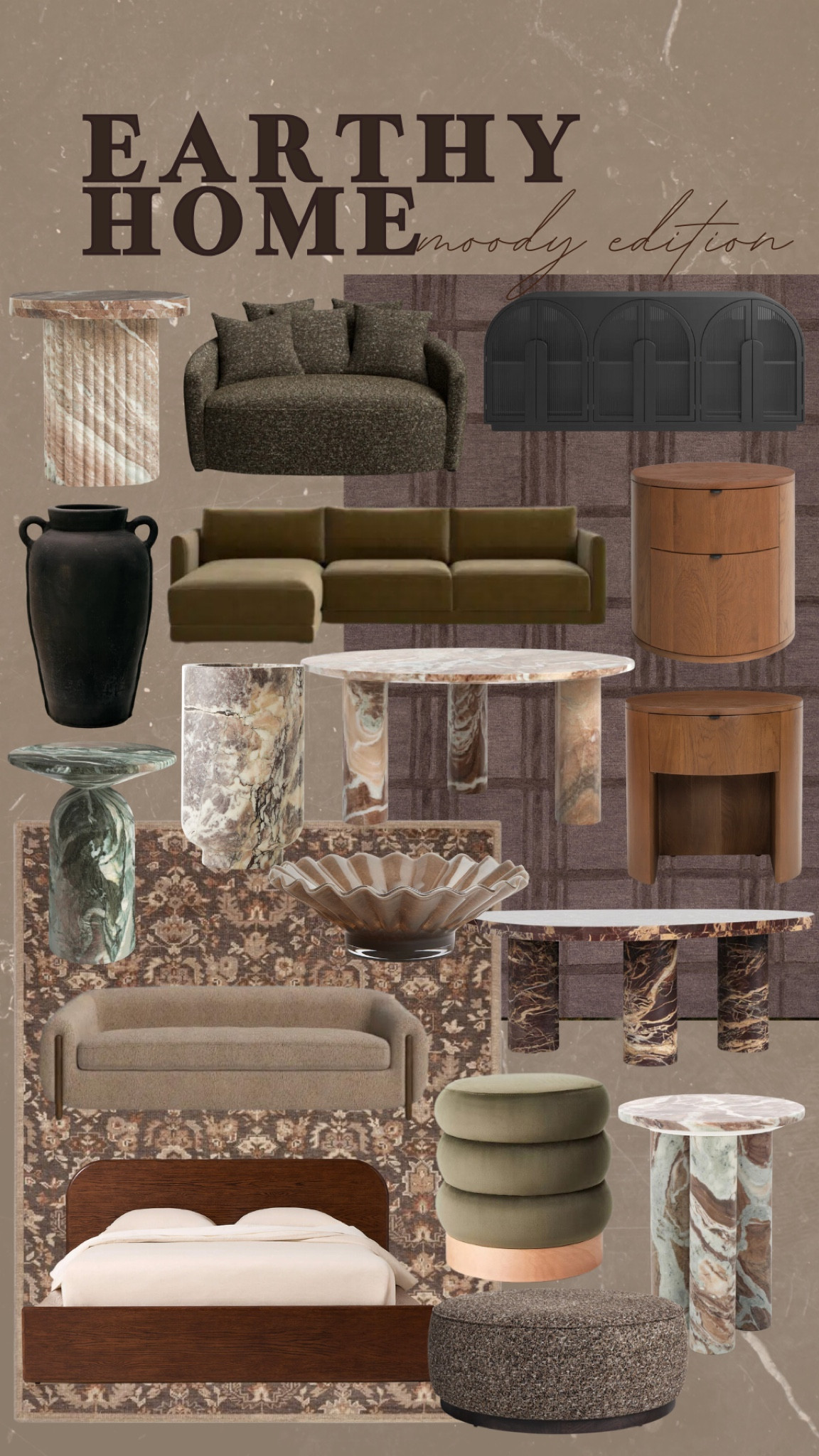Bringing those moody, earthy tones into my home for the perfect cozy vibe! Who else loves rich neutrals and deep hues? ✨ #ShoppingFinds #MustHaveItems #HomeDecorLover #DecorOnABudget #CozyAesthetic #MoodyInteriors #EarthyTones #NeutralDecor #BudgetFriendlyFinds #InteriorInspo #ChicAndAffordable #ModernRustic #HomeVibes #DecorTrends #LTKHome

#LTKHome #LTKStyleTip #LTKMostLoved