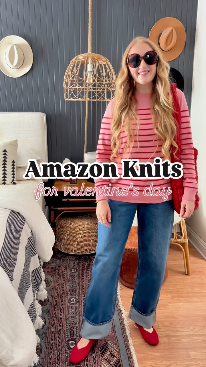 Amazon knits for Valentine’s Day 💕❤️ these are sooo soft and amazing quality for an affordable price point, one of my fav brands! 

Sizing at 150 lbs and 5’7” ⬇️
L in pink cardigan
XL in striped Crewneck
XL in purple dress 

Amazon knits, valentines sweaters, Valentine’s Day sweaters, Valentine’s Day outfits, Valentine’s Day style, girly style, pink sweaters, pink and red sweater, pink and red outfit, Valentine’s Day style, Galentine’s outfit, cozy sweaters, spring sweaters, affordable sweaters, affordable dress, knit dress, Amazon style 

#LTKFindsUnder100 #LTKStyleTip #LTKFindsUnder50