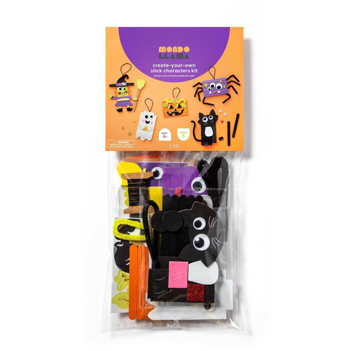 Halloween Craft Stick Character Kit - Mondo Llama™ | Target