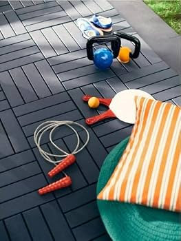 36 sq. ft Plastic Interlocking Deck Tiles, 36 Pack,12"x12" Waterproof Outdoor Flooring All Weathe... | Amazon (US)