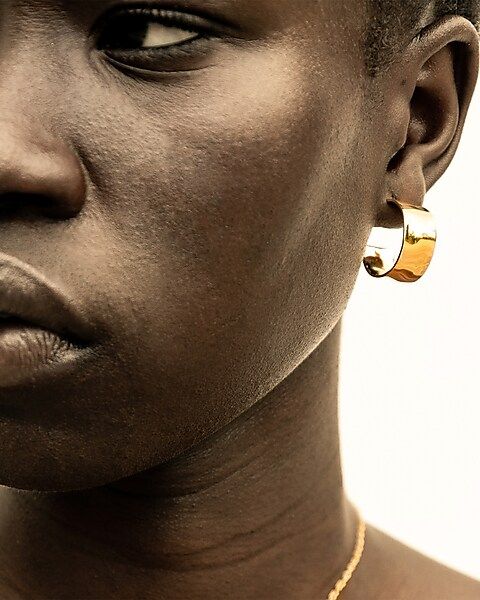 SOKO Maji Gold Mini Hoop Earrings | Express