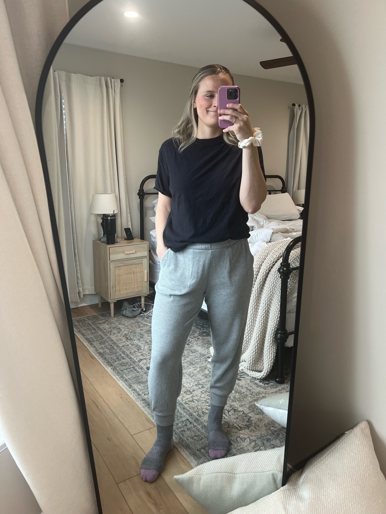 5’9”- size medium for both!
Joggers run big!